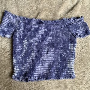 off the shoulder crop top